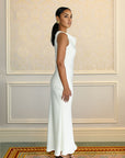 STUDIO COWL NECK MAXI DRESS - CREAM
