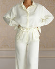 STUDIO SHIRT & TROUSER - CREAM