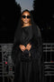 FEATHER KAFTAN - BLACK