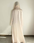 STUDIO SLIT SLEEVE ABAYA - CHAMPAGNE