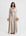 FEATHER SLEEVE ABAYA CHAMPAGNE