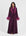 Feather Belted Abaya Mulberry