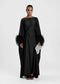 Feather Kaftan Black