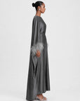 Feather Kaftan Charcoal