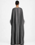 Feather Kaftan Charcoal