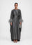 Feather Kaftan Charcoal