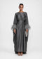 Feather Kaftan Charcoal