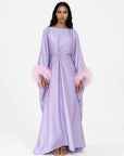 FEATHER KAFTAN LAVENDER