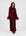 FEATHER SLEEVE ABAYA BURGUNDY