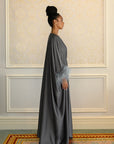 FEATHER KAFTAN - CHARCOAL