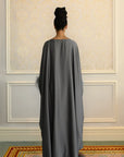 FEATHER KAFTAN - CHARCOAL