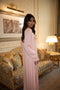 TIE DETAIL ABAYA - SOFT PINK