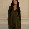 RELAXED SHIRT & PANT - OLIVE GREEN