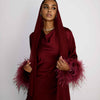 CHIFFON SHEILA BURGUNDY