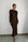 ELAILA LACE UP BACK MAXI DRESS - CHOCOLATE