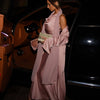 STUDIO SLIT SLEEVE ABAYA - DUSTY PINK