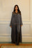 SLIT SLEEVE ABAYA - CHARCOAL
