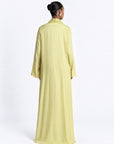 Slit Sleeve Abaya Lime