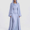 Luma Silk Abaya Powder Blue