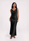 RUYA COWL DRESS BLACK