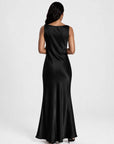 RUYA COWL DRESS BLACK