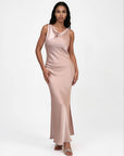Ruya Cowl Dress Dusty Pink