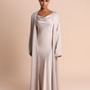 STUDIO SLIT SLEEVE ABAYA - CHAMPAGNE