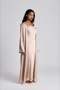 STUDIO SLIT SLEEVE ABAYA CHAMPAGNE