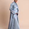 STUDIO SLIT SLEEVE ABAYA - DAWN BLUE