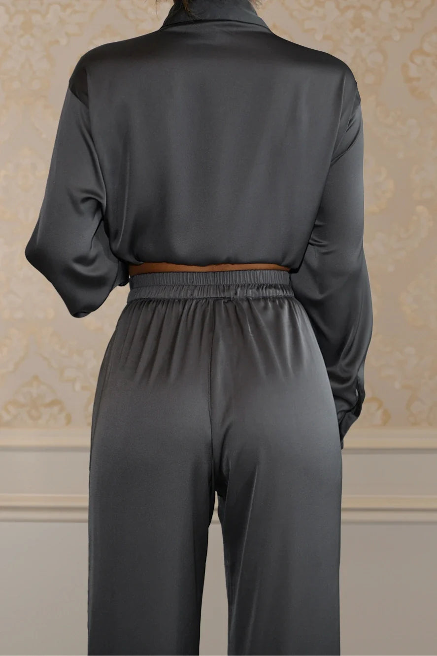 RELAXED SHIRT &amp; PANT - CHARCOAL