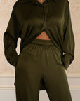 RELAXED SHIRT & PANT - OLIVE GREEN