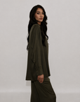 Relaxed Shirt & Pant - Olive Green