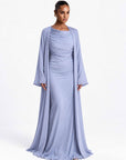 Luma Silk Abaya Powder Blue