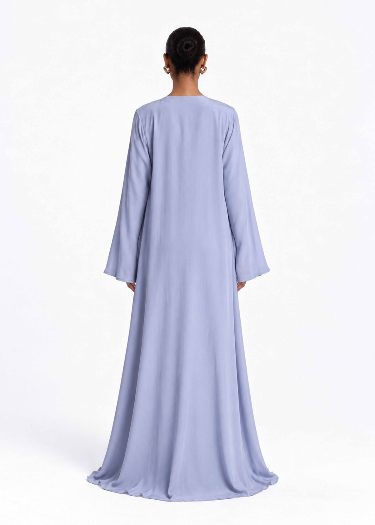Luma Silk Abaya Powder Blue