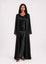 STUDIO SLIT SLEEVE ABAYA BLACK