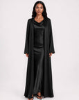 STUDIO SLIT SLEEVE ABAYA BLACK