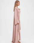 Studio Slit Sleeve Abaya Dusty Pink