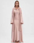 Studio Slit Sleeve Abaya Dusty Pink