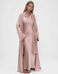 Studio Slit Sleeve Abaya Dusty Pink