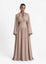 Slit Sleeve Abaya Sand