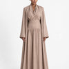 Slit Sleeve Abaya Sand