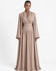 Slit Sleeve Abaya Sand