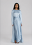 Slit Sleeve Abaya - Blue