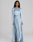 Slit Sleeve Abaya - Blue