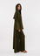 Slit Sleeve Abaya - Olive Green