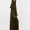 Slit Sleeve Abaya - Olive Green