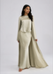 Slit Sleeve Abaya - Pistachio